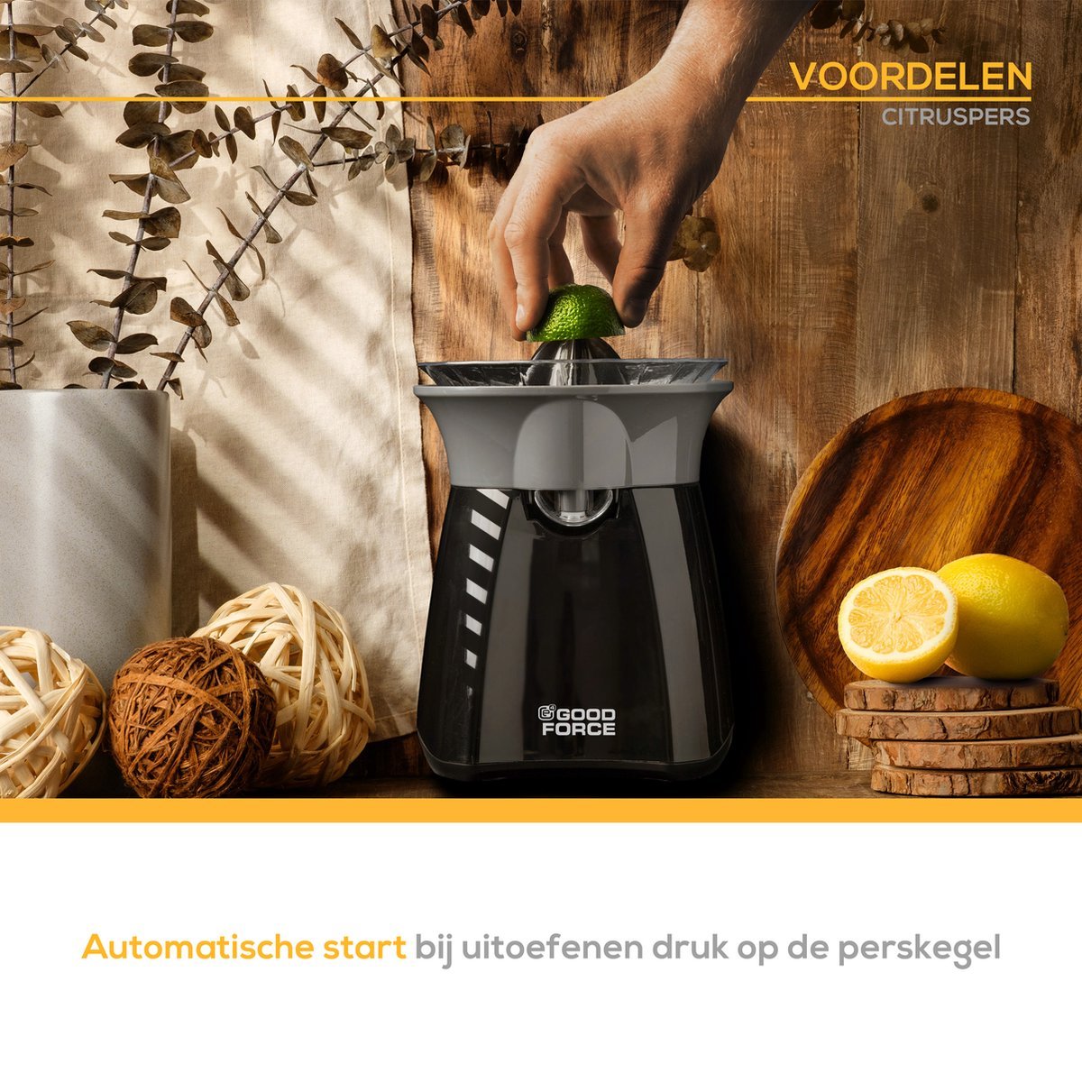 Citruspers - Elektrische Sinaasappelpers - Premium  van GoodForce - Slechts €29.99! Winkel nu bij GoodForce